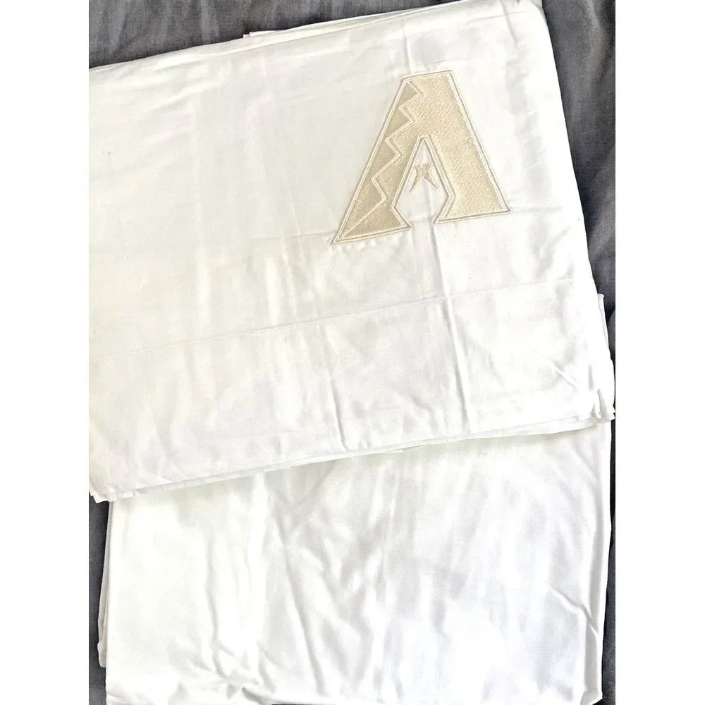 Pottery Barn Teen Arizona Diamondbacks MLB baseball TWIN XL‎ sheet set white PB